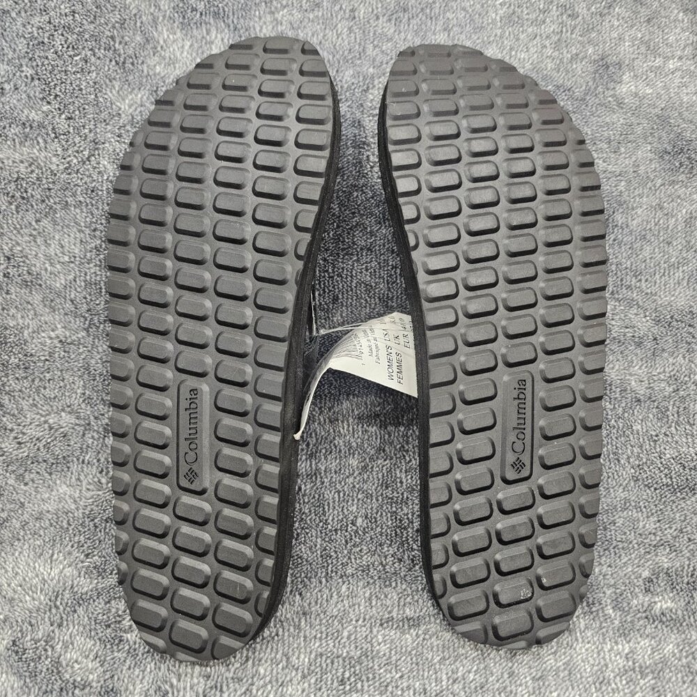 Columbia Pipersville Flep Flop Shoes womens 10 black post toe NEW - Picture 7 of 12